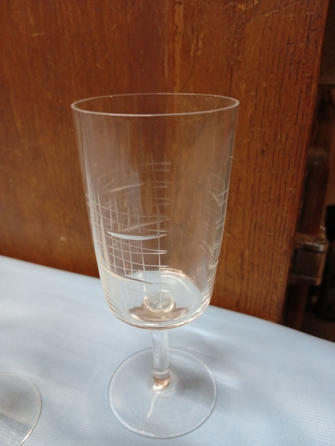 Vintage stemmed glasses