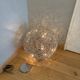 Wire Lamp Terra by Catellani & Smith in silver, diameter 50.