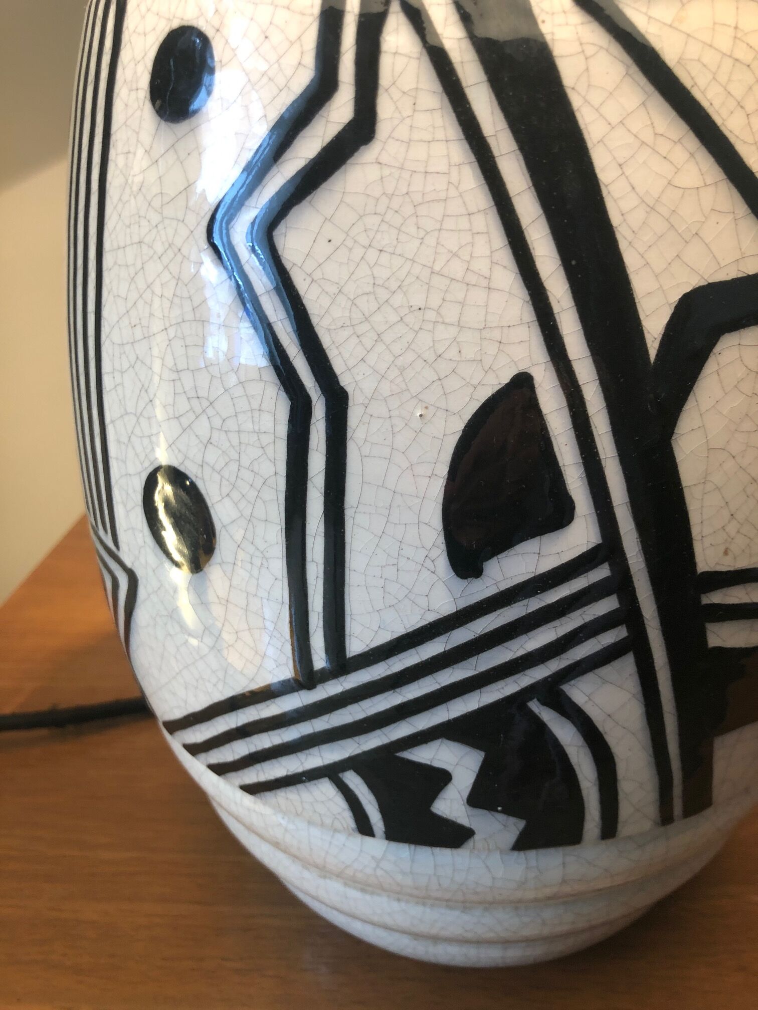 Ceramic lamp art deco