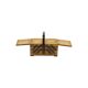 Vintage beech wood sewing box