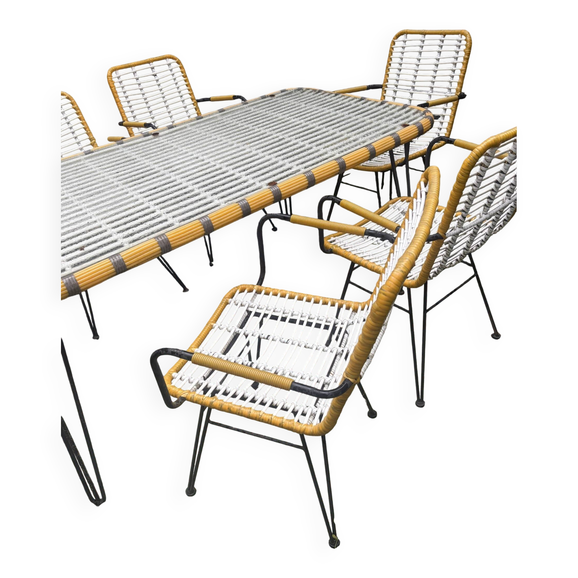 Table jardin avec  6 chaises