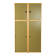 Système d'armoires Flötotto, années 1970, vert, hêtre, 4 pièces
