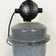 Large Grey Enamel Industrial Factory Lamp from Elektrosvit, 1960s