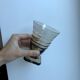 Set of 5 glasses in art deco smoked glass 30s