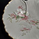 Hollow dish limoges porcelain france flowers xxth
