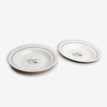 Set of 2 pairs of plates Salins, model 'Spring'