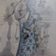 Framed fashion engraving