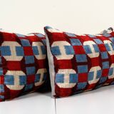 Paire de coussins ikat