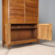Antique walnut commode with 18 drawers, Italy, 20th century.