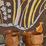 Mid-Century Modern Wood Bowls, Sweden, Set of 3