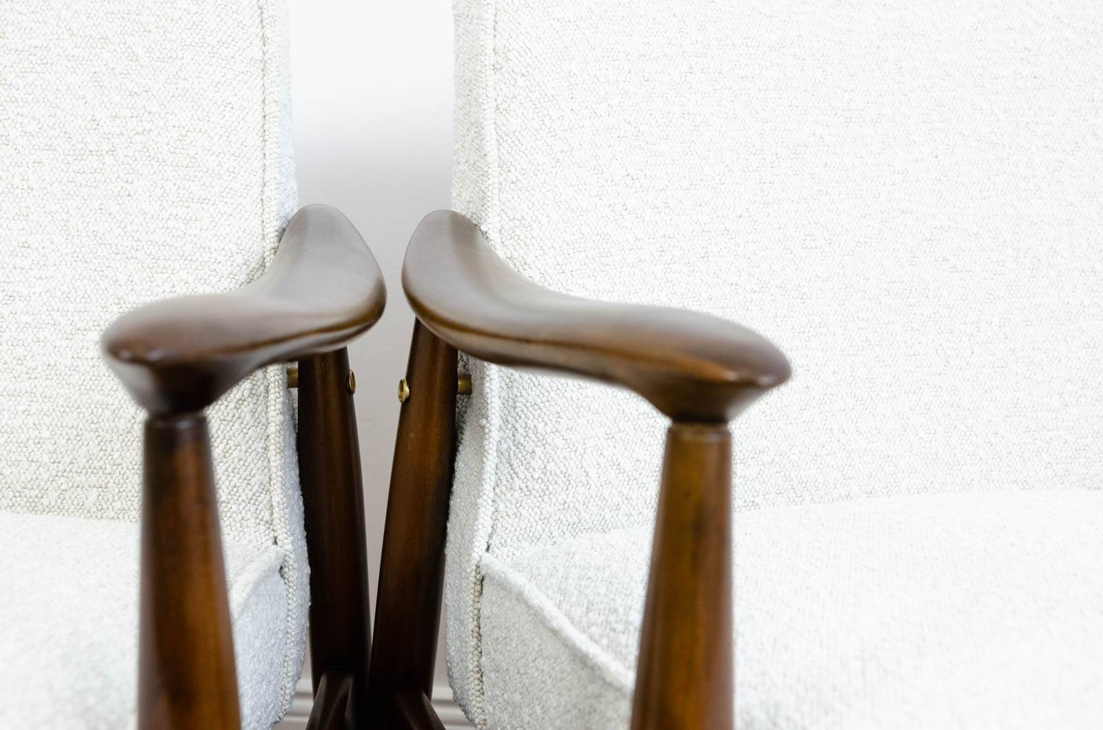 Mid-century armchairs GFM-87 by J. Kędziorek, GFM, Poland, 1960s, set of 2