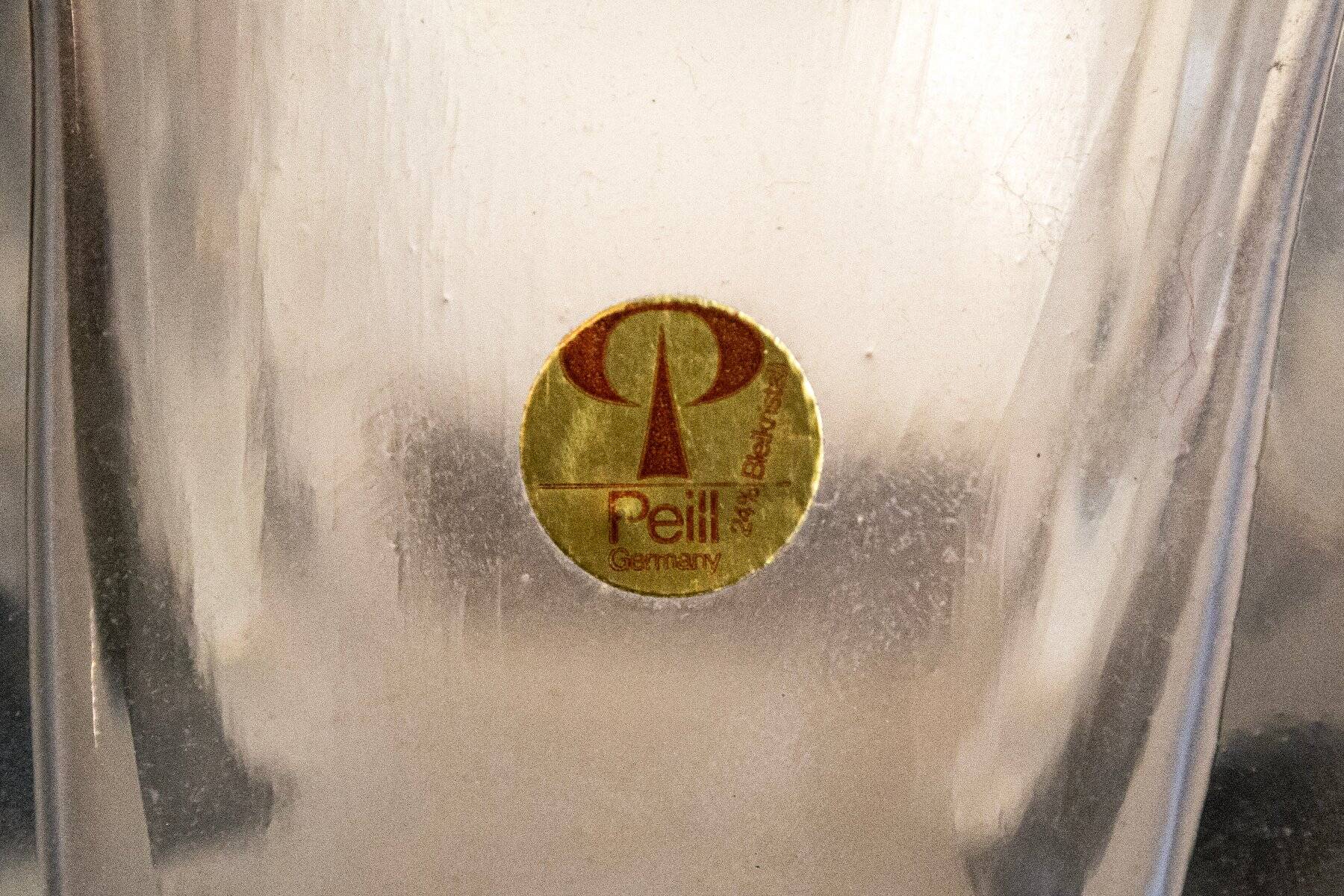Glass vase by Horst Tünselmann for Peill & Putzler, Germany, 1960s