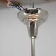 Art deco nickel and glass chandelier, 1930s