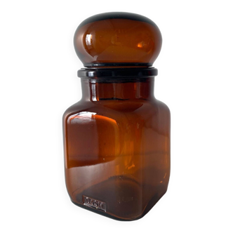 Vintage Dash Amber Glass Jar