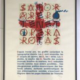 Jacques VILLEGLE, SATOR, 1997. Original screen print signed in pencil.