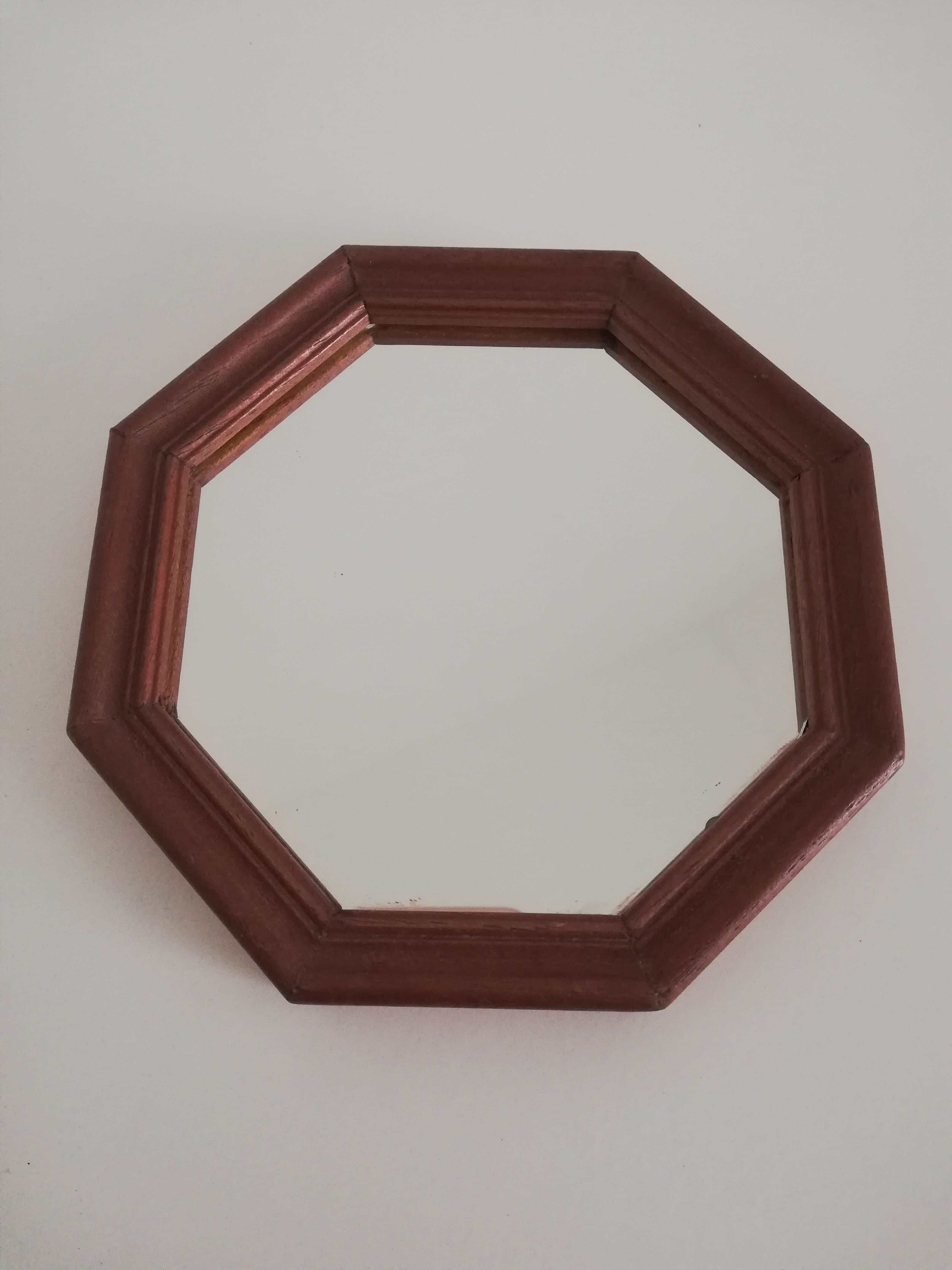 Vintage octagonal mirror