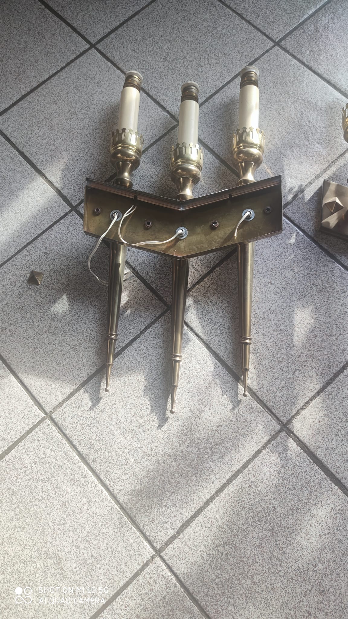 Pair of wall lights circa 1960