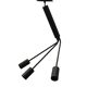 Frandsen pendant lamp black metal three arms 2000s