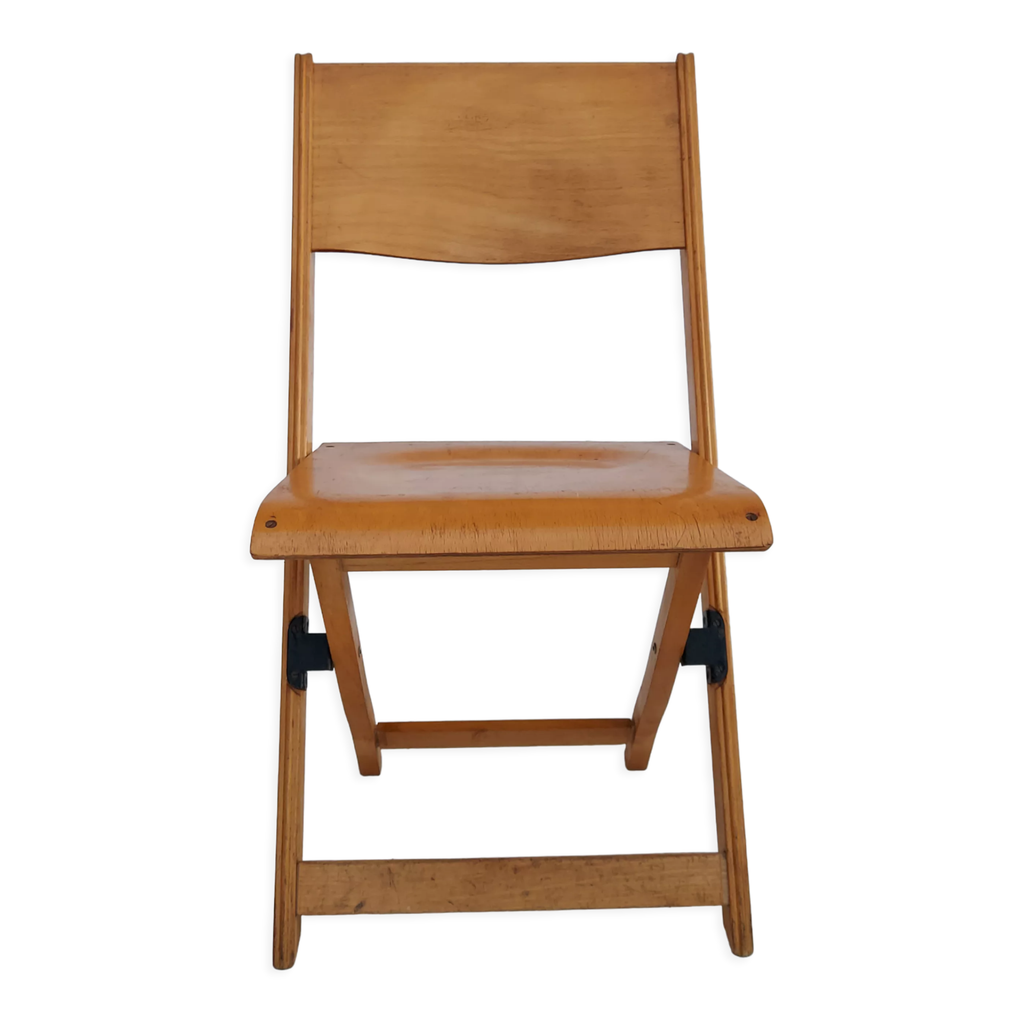 60s, Danish design, set of 3 pcs folding chairs, plywood