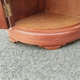 Meuble d'angle ancien style louis xvi plateau marbre