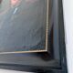 Antique original oil painting of an officer, large gentleman portrait painting