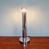 Tubular chrome metal table lamp, 1970s