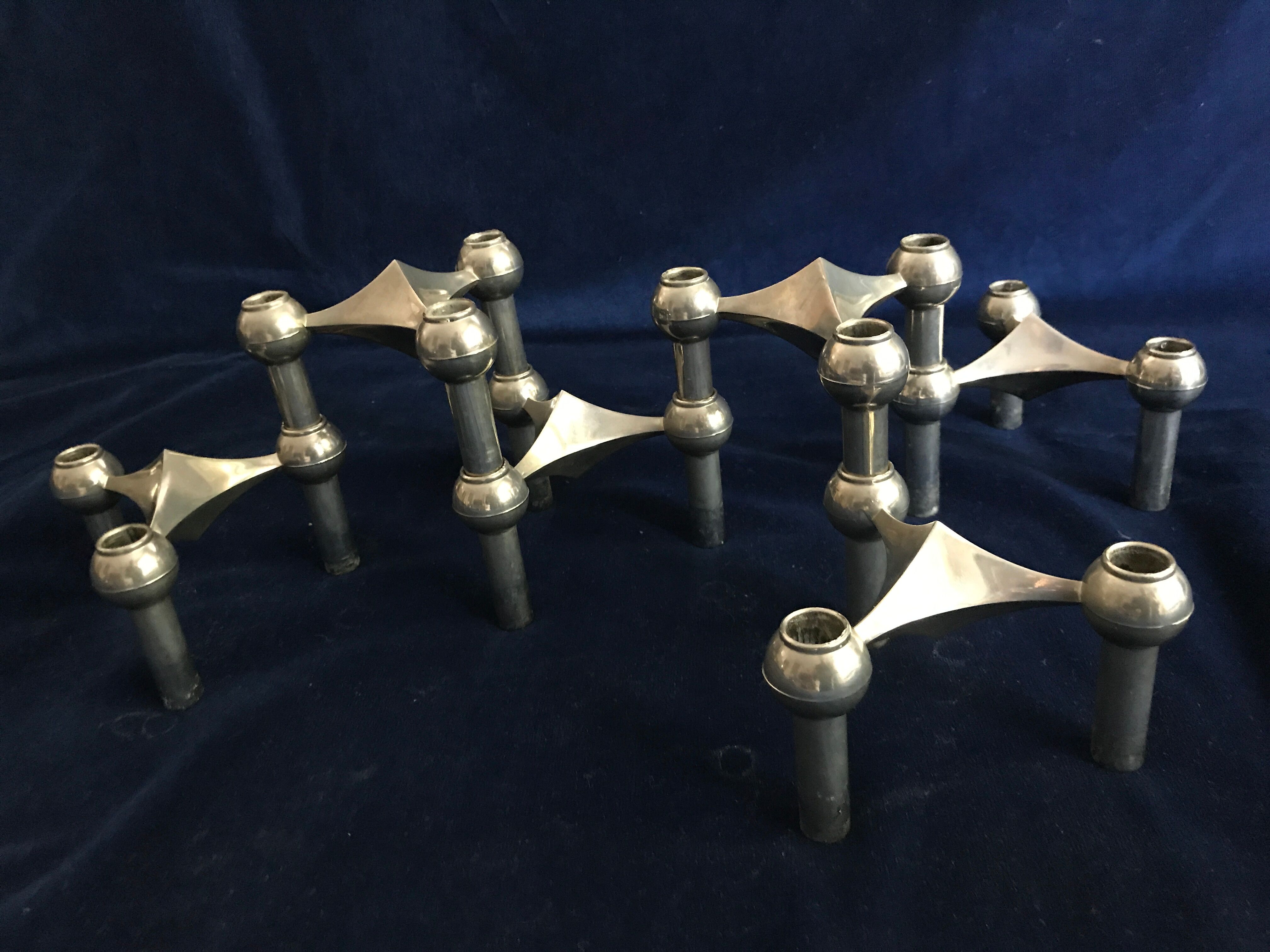 Modular candle holders by Nagel & Stoffi