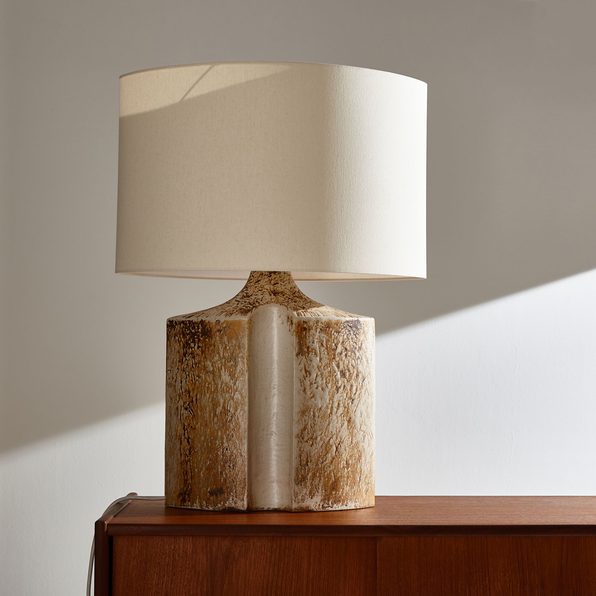 Ceramic table lamp by haico nietzsche for søholm stentøj