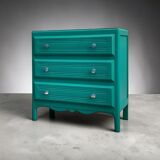 Commode art déco vert émeraude