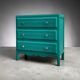 Art Deco emerald green chest of drawers