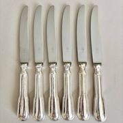 6 couteaux en inox vintage