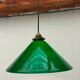 Lampe opaline verte ancienne