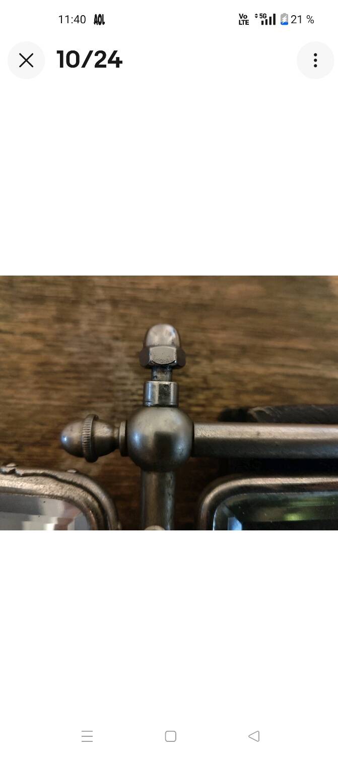 Miroir triptyque 1900 biseauté Barbier