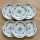 Set 6 flat plates Echt Kobalt