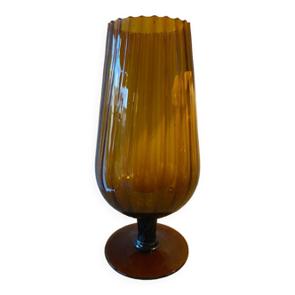 Large amber vase 60s