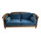 Jean Roche Bois and Vintage Velvet Sofa