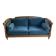 Jean Roche Bois and Vintage Velvet Sofa