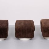 Set of 3 Ripcord stools Space Ace 1970s