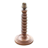 Art Deco turned wood lamp