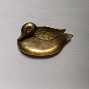 Vide poche canard en laiton objet de décoration campagne