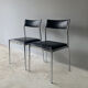 4 1960’s Belgian mid century leatherette dining chairs by ‘Tavo’