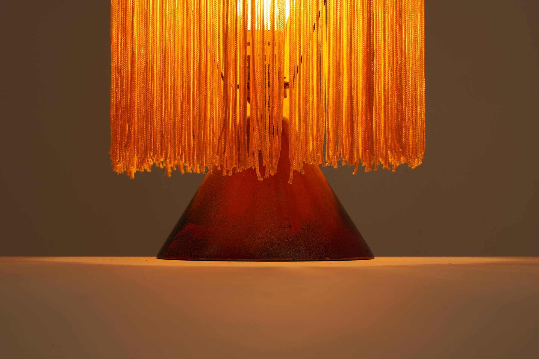 Art Deco lamp in lacquered wood circa 1930