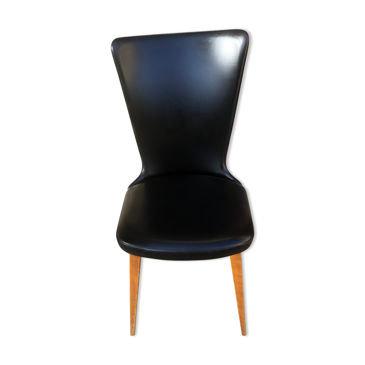 Black skai chair
