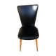Chaise skaï noire