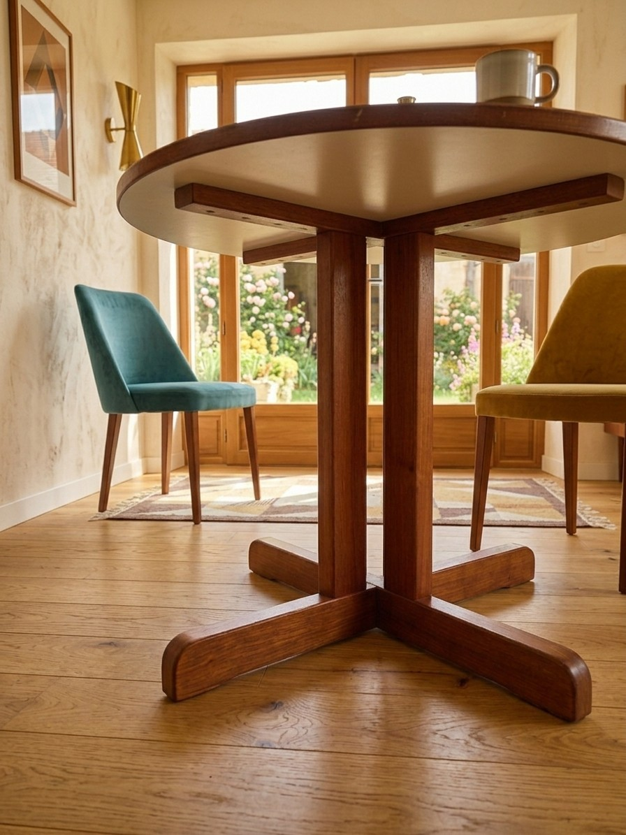 Scandinavian 1960s round table style