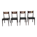 Series of 4 Scandinavian chairs