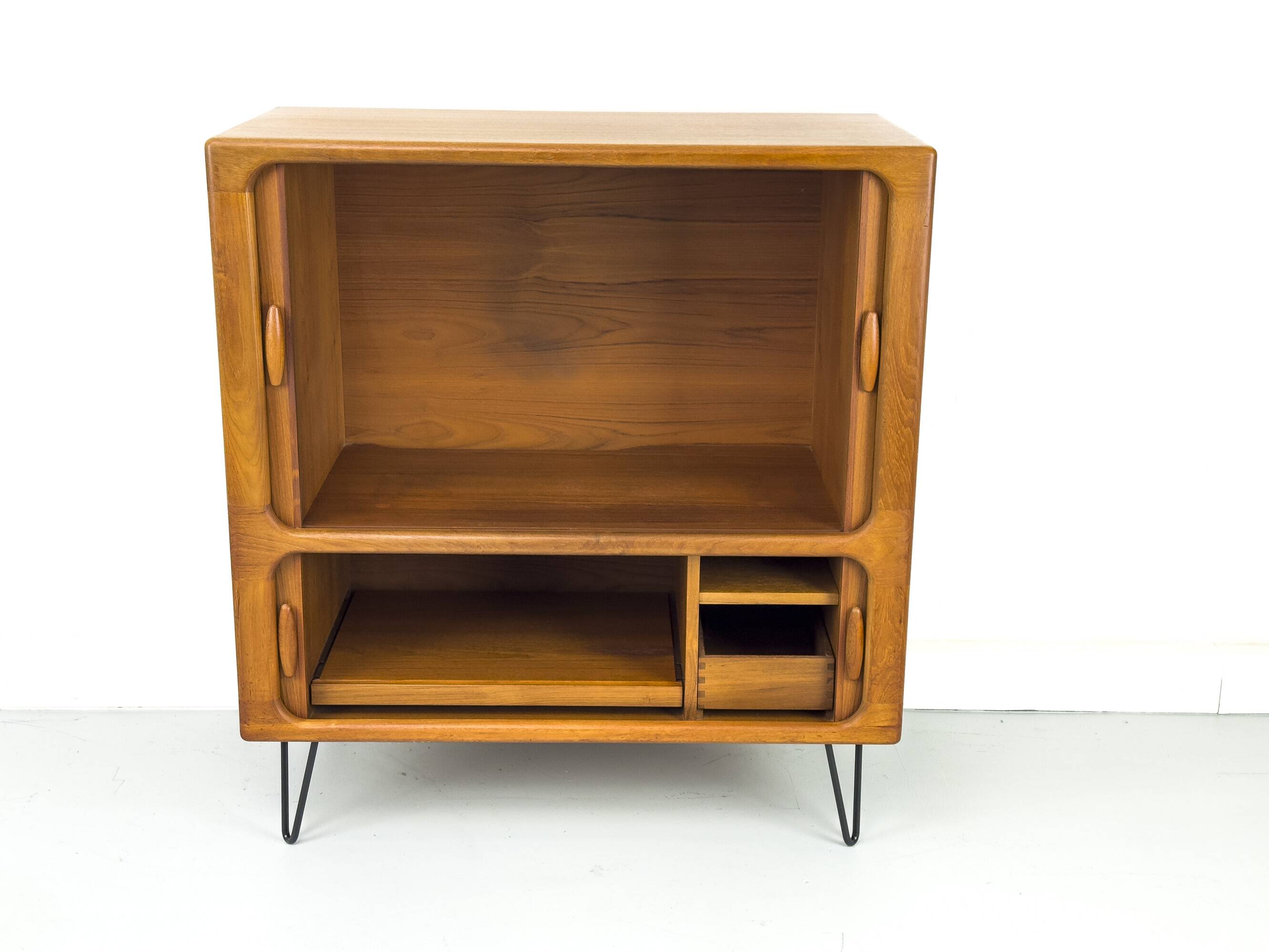 Danish Teak Hi-Fi Sideboard with Tambour Doors from Dyrlund, 1970s
