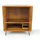 Danish Teak Hi-Fi Sideboard with Tambour Doors from Dyrlund, 1970s