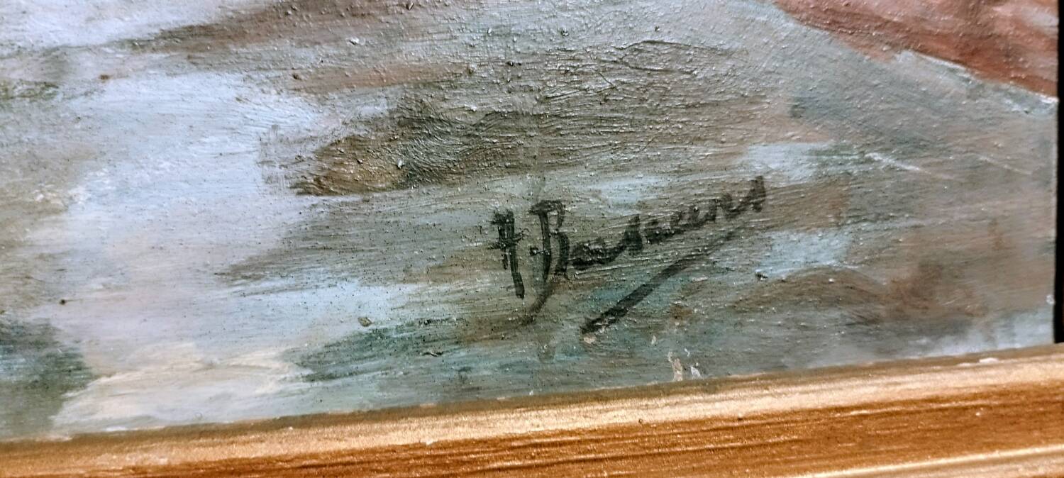 Oil on panel h. bassard