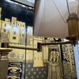 Floor lamp - Brass reading light 1970